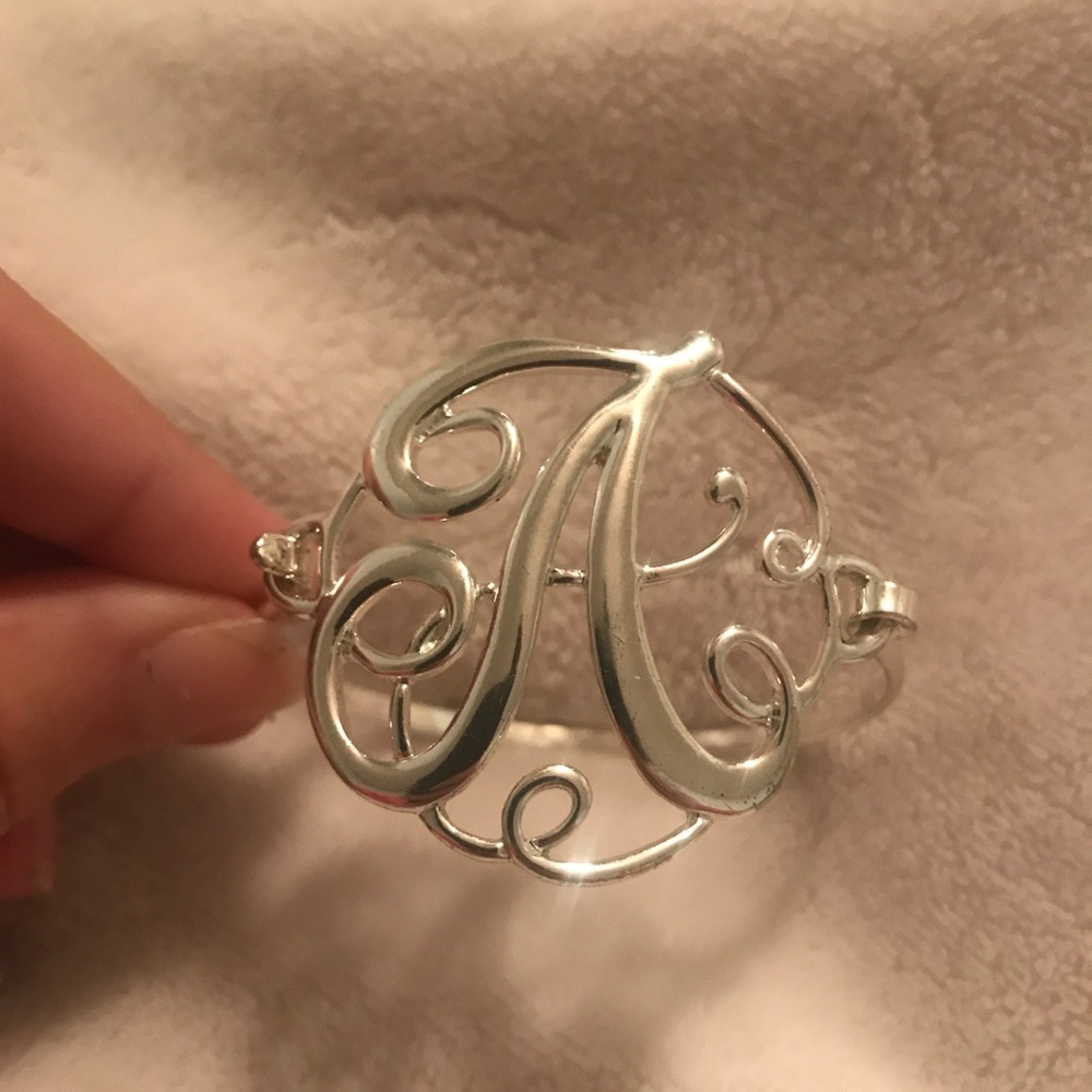 Letter "A" initial bracelet